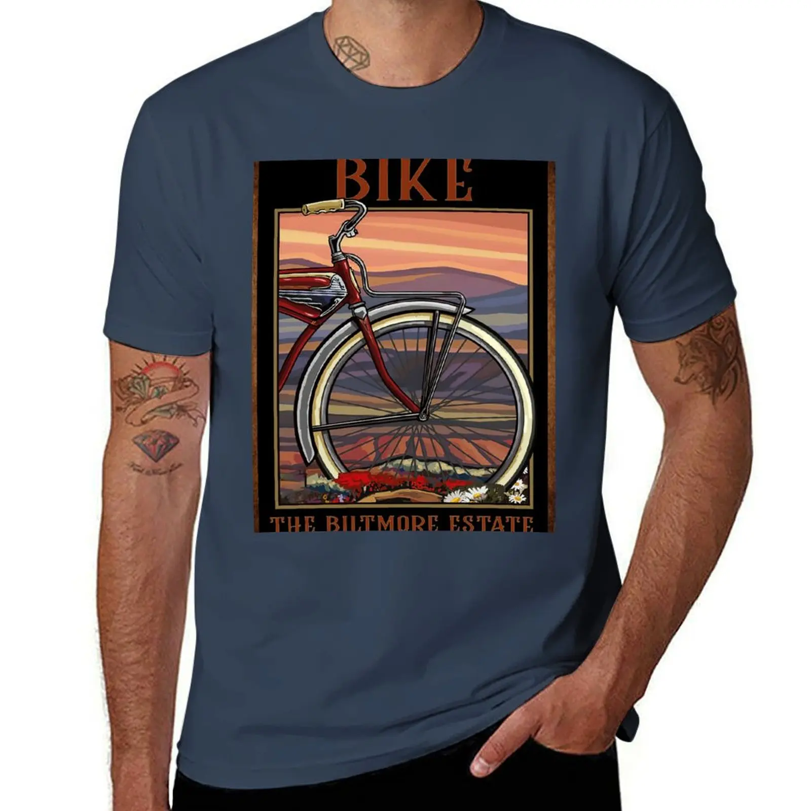

Bike The Biltmore Estate T-Shirt anime tshirt cotton t shirts high quality T-Shirt