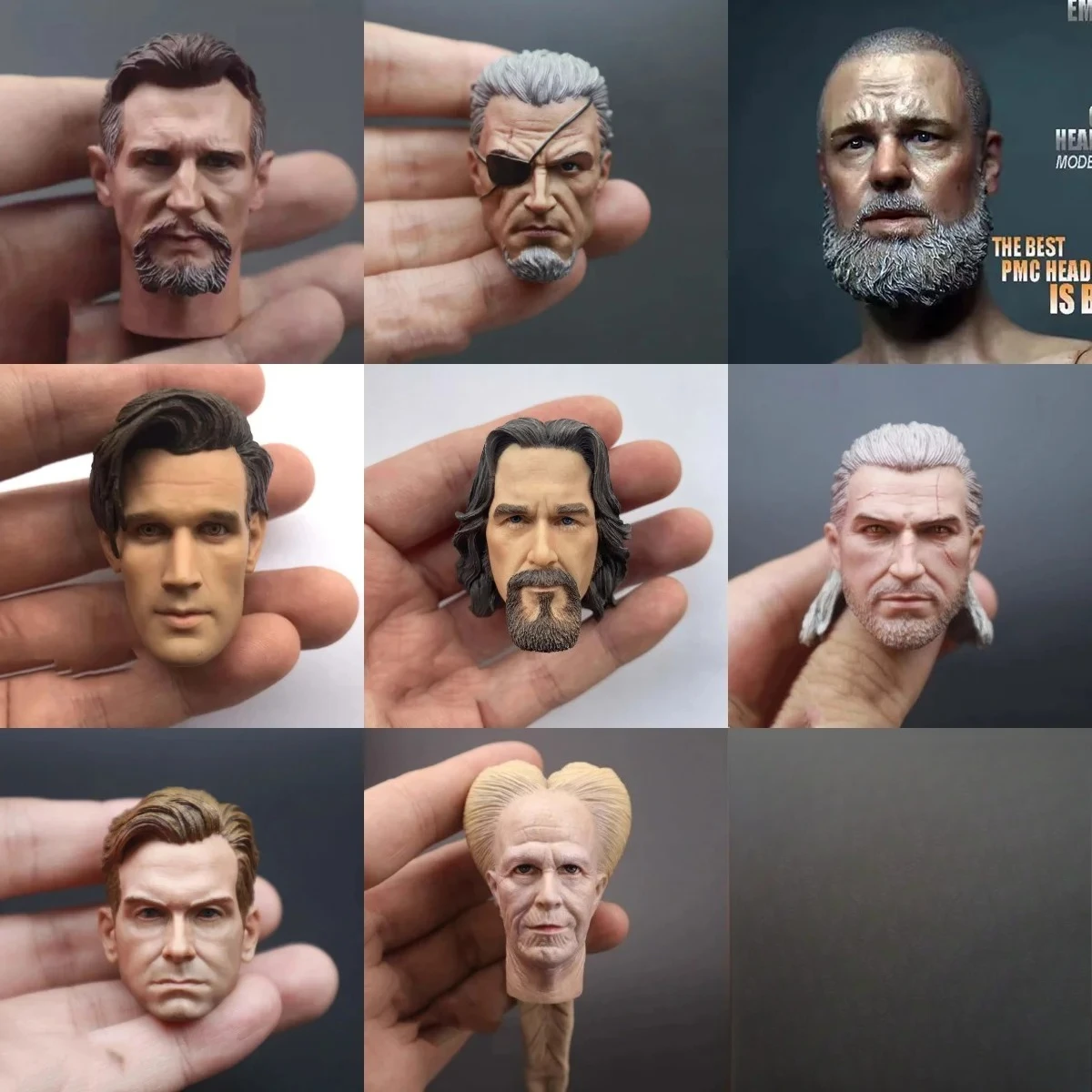 1/6 Scale Villainous Actor Head Sculpt Americans Handsome Boy Head Played Model for 12in Action Figure Body Accessory Toy