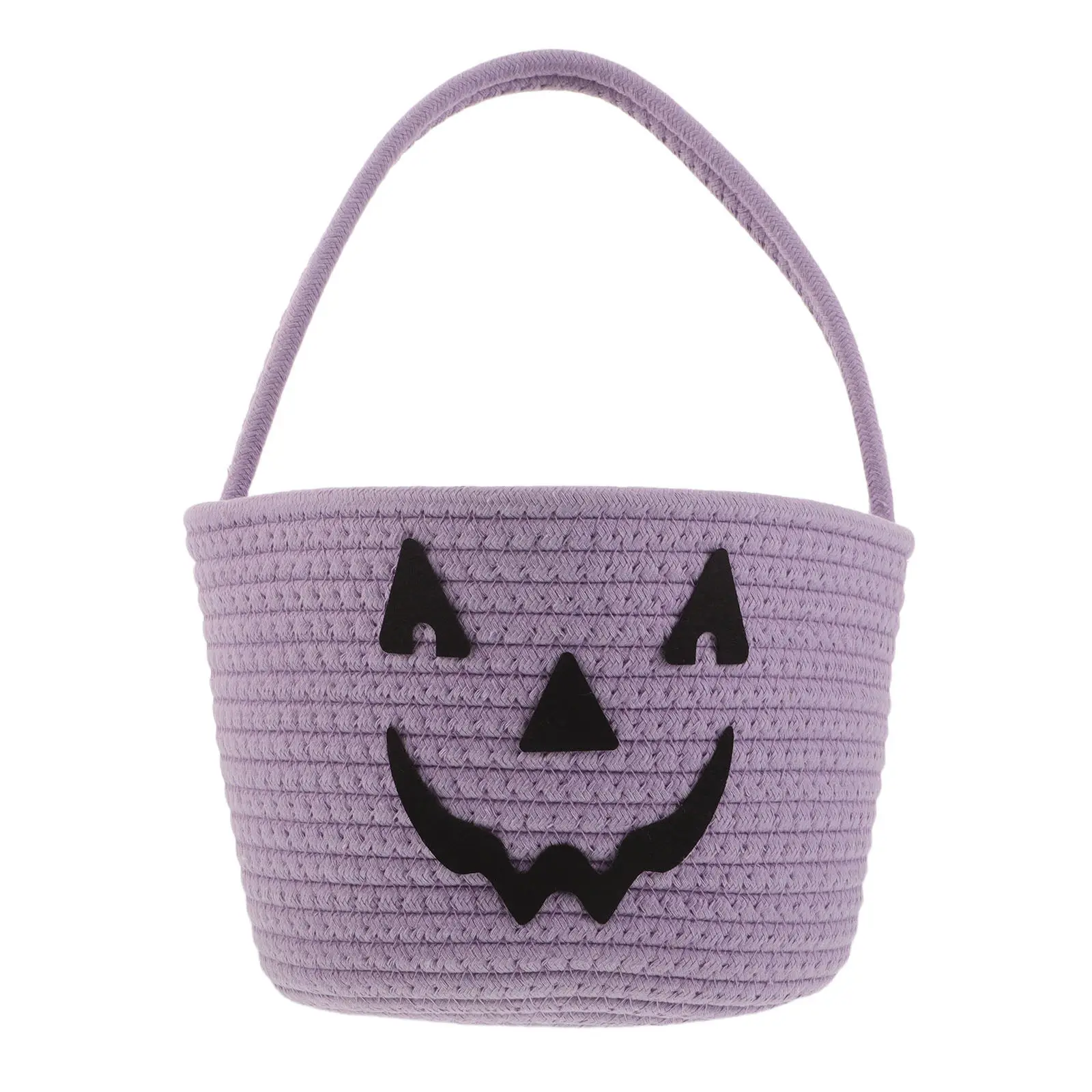 Storage Candy Box Party Gift Halloween Christmas New Year Cotton Rope Basket Basket Storage Woven Basket Pumpkin Sturdy