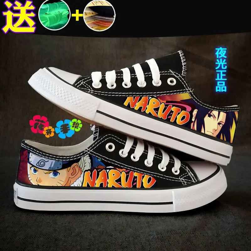 

Низкие кеды из канваса с принтом Наруто Узумаки, светоотражающие, дышащие, для весны и осени, подарок на праздник