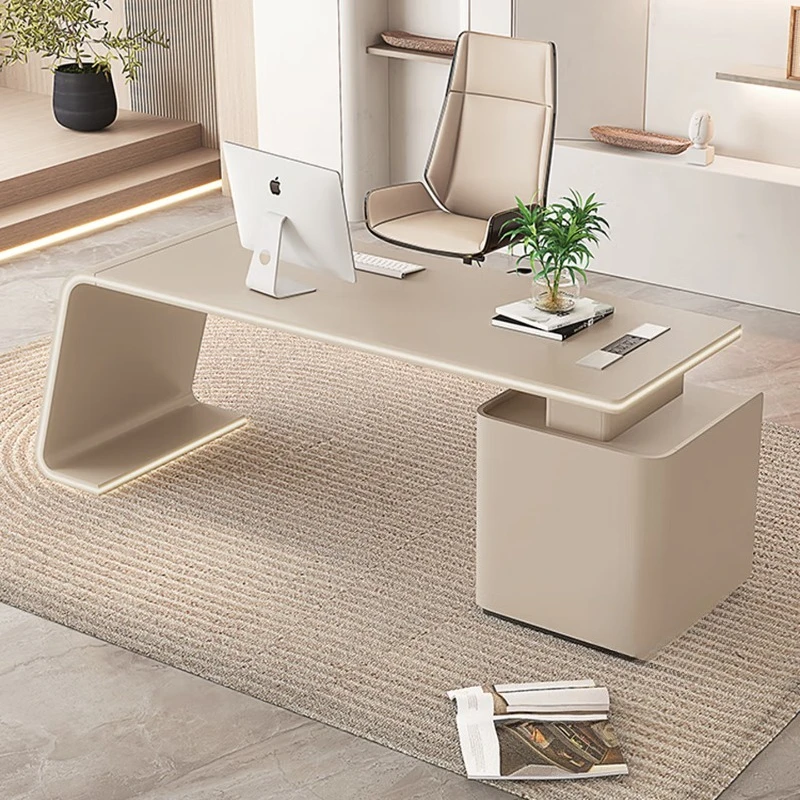 

Boss table Modern simple office desk and chair Living room office desk