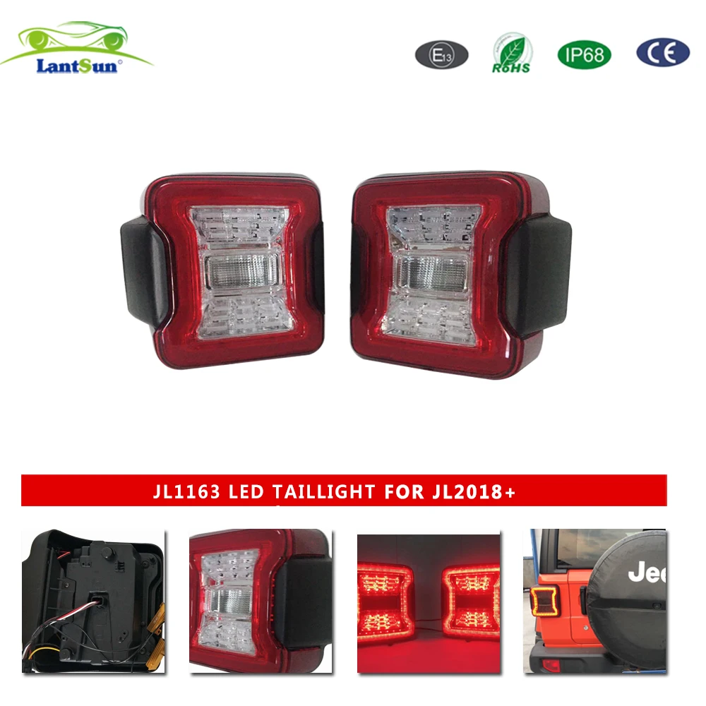 

Светодиодные задние фонари Plug and Play для Jeep Wrangler JL 2018-2024 LANTSUN JL1163