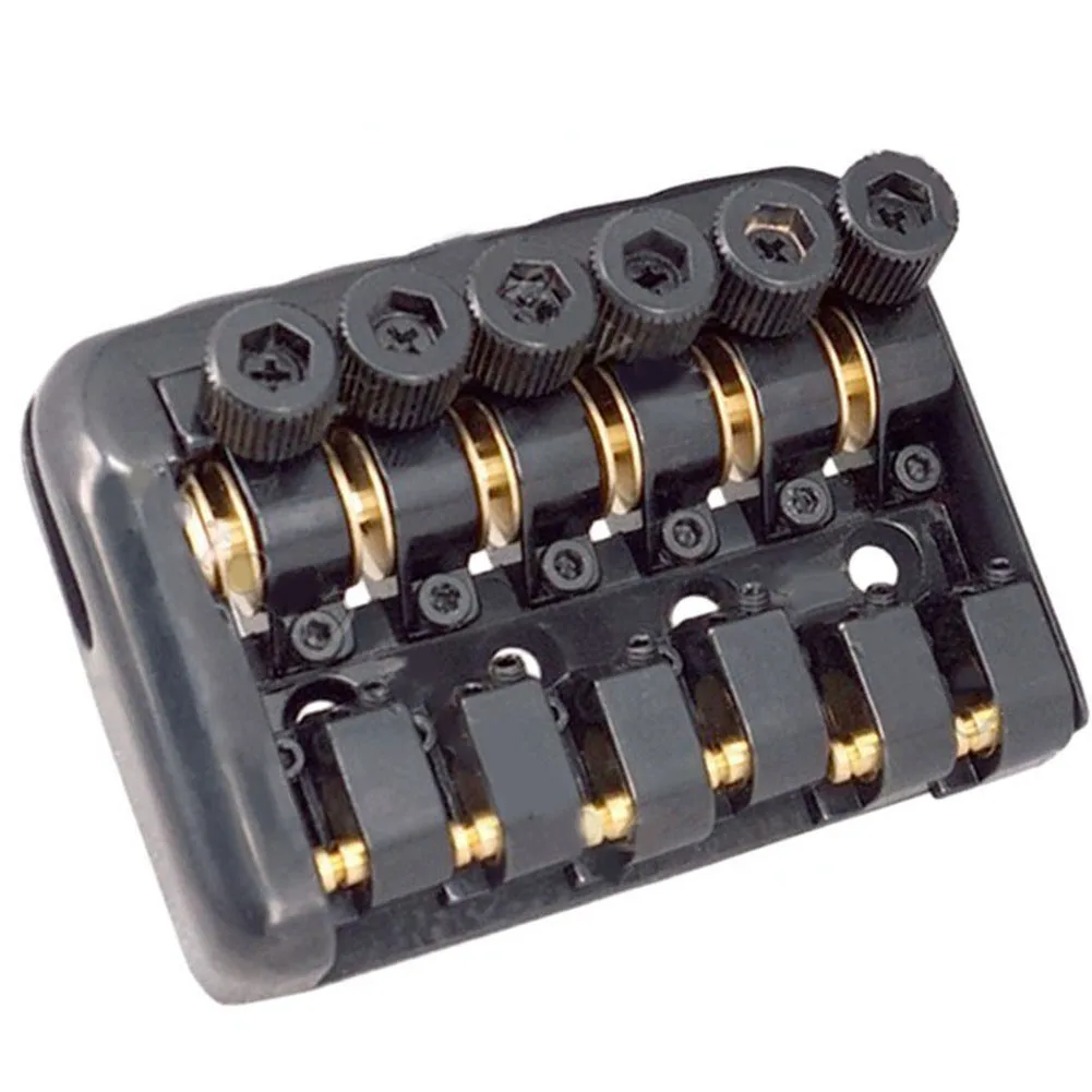 Headless Guitar String Fixed for bridge 6 String Fixed for bridge Electric Guitar Black Headless Tailpiece With Parts Zinc Alloy