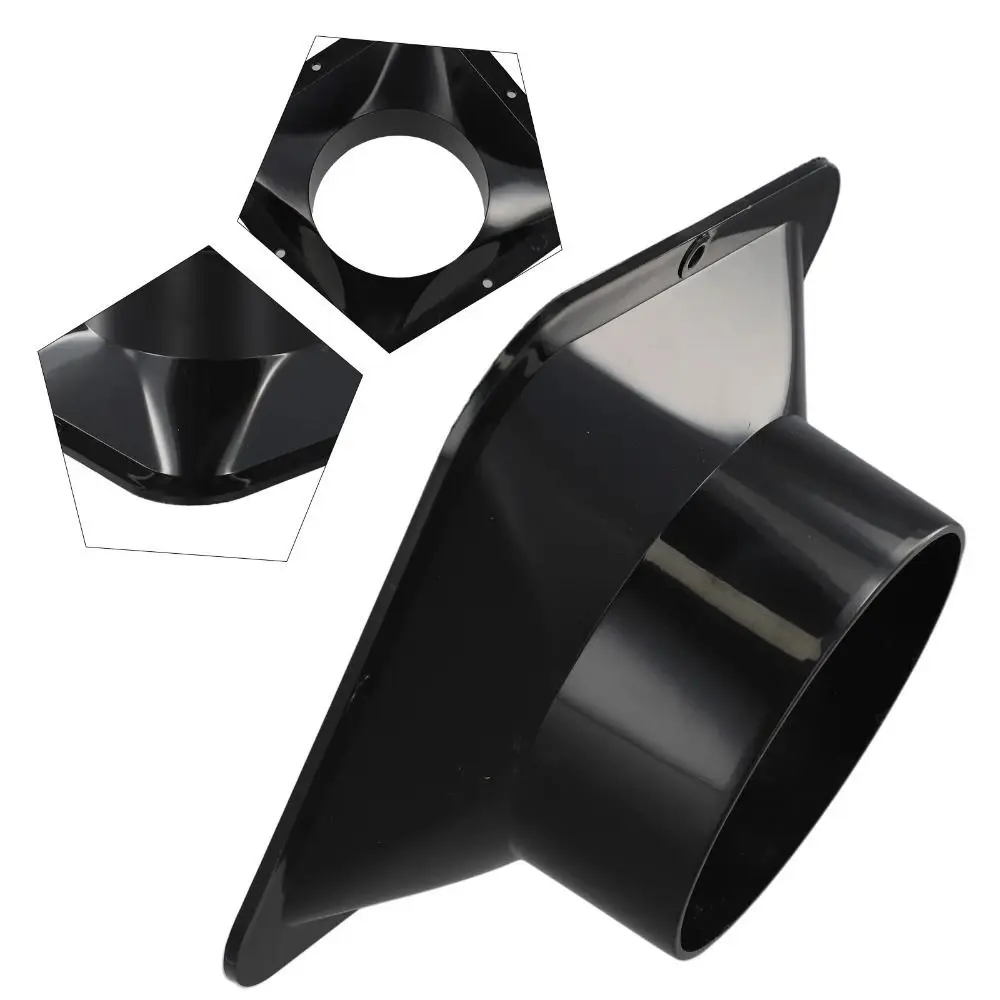Household Accessories ABS Wall Flange Connector Black Ventilation Pipe Joint Vent Pipe Adapter Ventilation Pipe