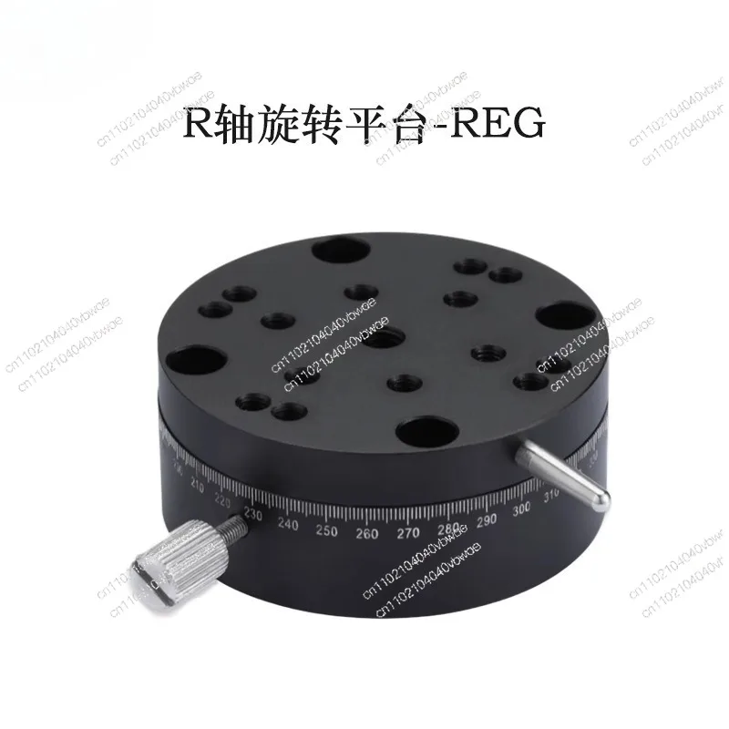 R-axis Rotary Slide Table, High-precision Manual 360-knob Lead Screw Optical Shift Platform