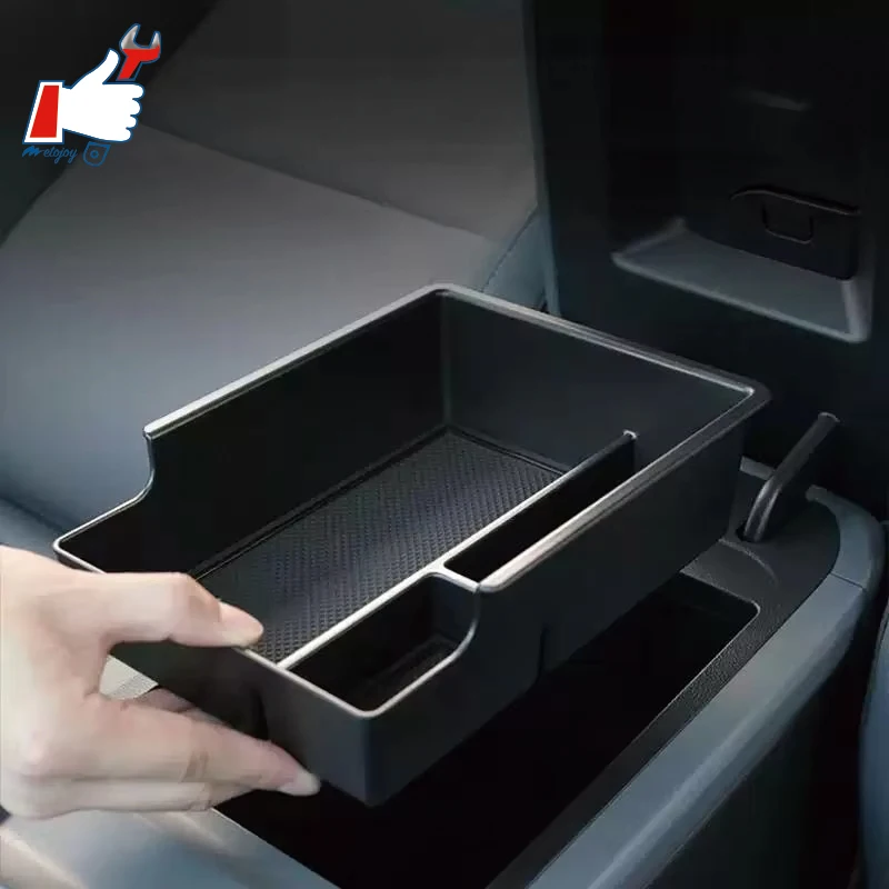 

METOJOY для BYD E7 2025 Custom Fit ABS автомобильный ящик для хранения подлокотник чехол для хранения контейнер для хранения под центральной консолью