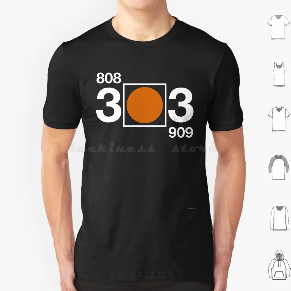 303 808 909 Drum Machine Acid Techno Merch T Shirt Big Size 100% Cotton 303 808 909 Drum Machine Acid Techno Dance House Music