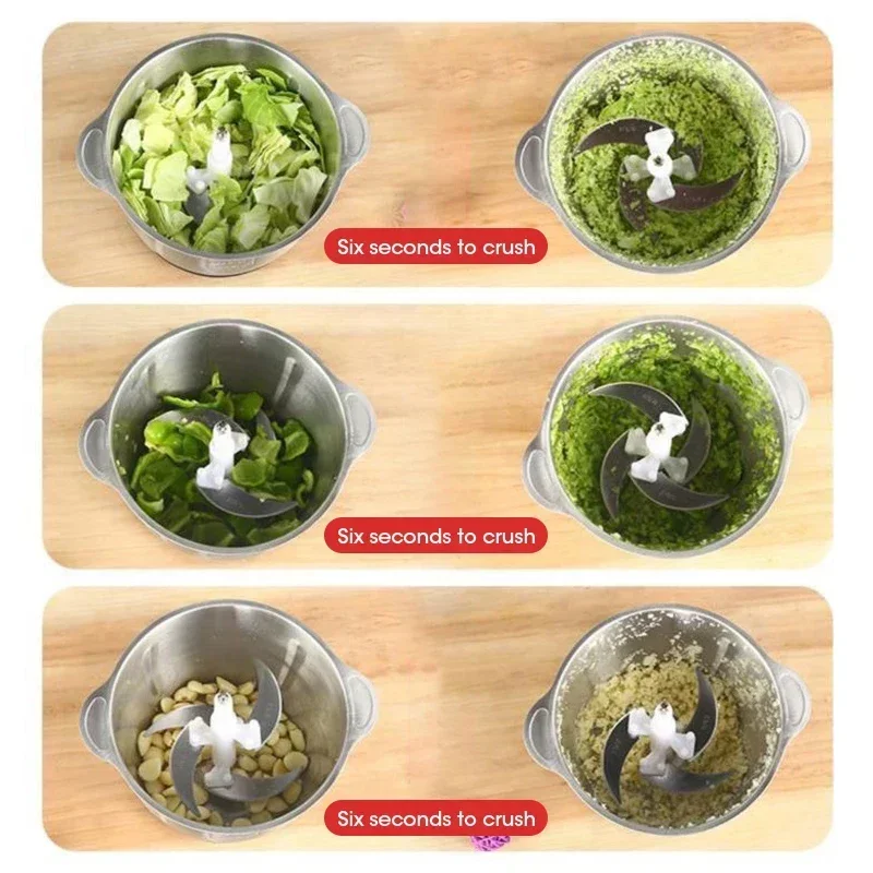 مفرمة اللحم الكهربائية سعة 5 لتر، مفرمة طعام منزلية متعددة الوظائف، ماكينة تقطيع اللحوم والخضروات والمطبخ، ماكينة تجهيز الطعام