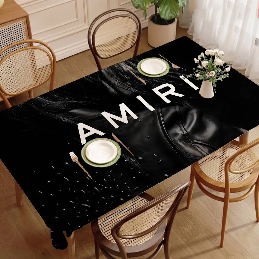 مفرش طاولة A-AMIRIS مقاوم للماء والزيت بجانب السرير، قماش مزخرف مقاوم للغبار، مفرش طاولة القهوة المعيشة