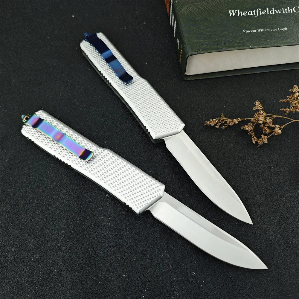 Multifunctional Outdoor Knife High Hardness D2 Blade T6 Aluminum Handle AU TO Tactical Tool Survival Camping Hunting Knife