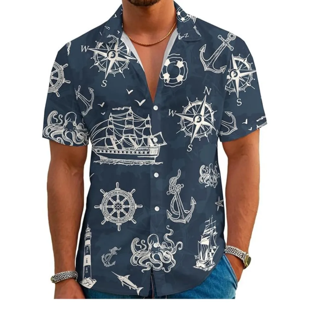 2026 Simple Style Men's T-shirts Shirts For Man Men's Shirts Menswear Clothing Casual Daily All-match Commuting Contrast Printed