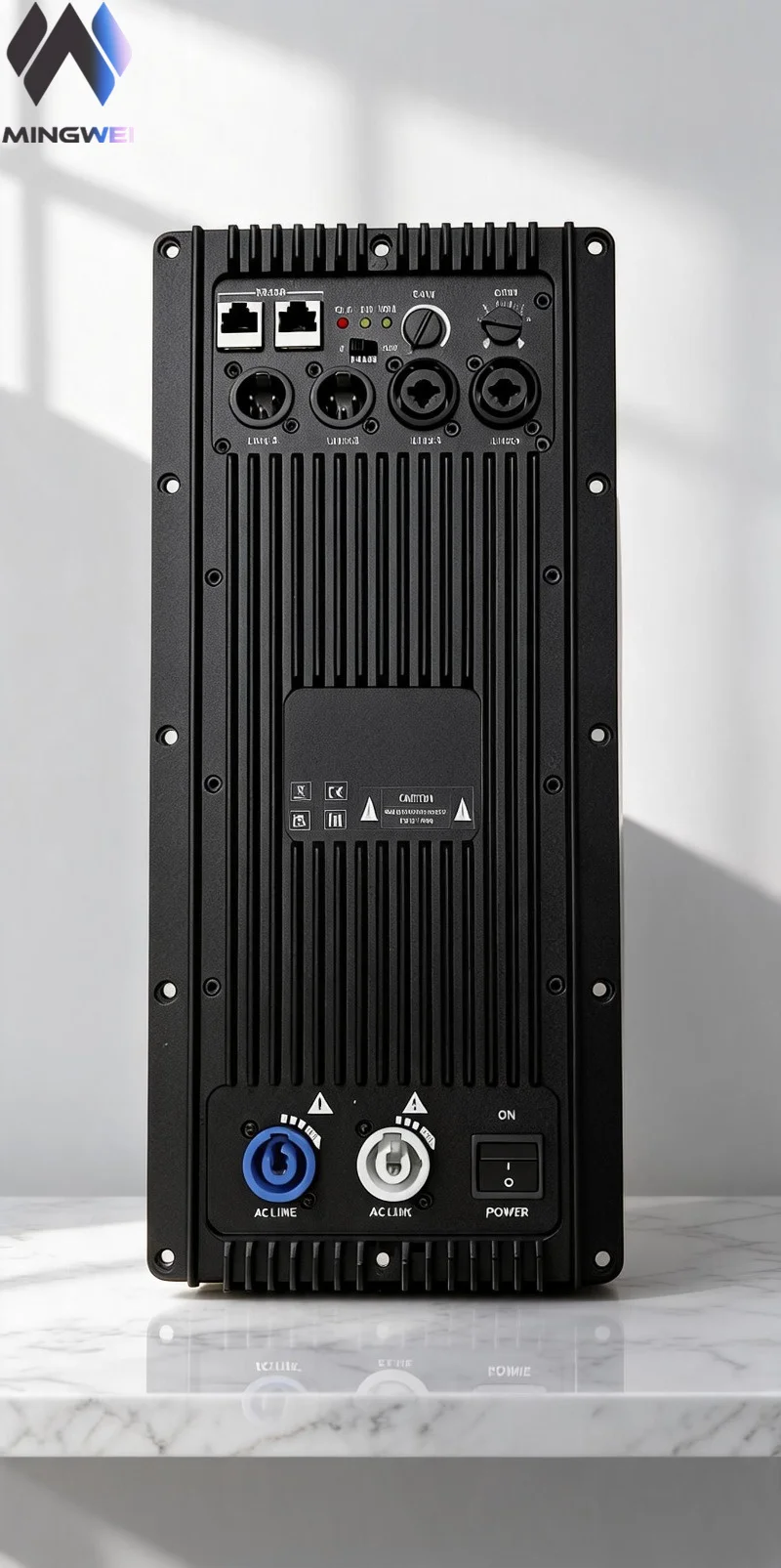 MW Audio 2400W Class D Subwoofer Amplifier Module with DSP, DP1600 Plate Amp for Powered PA Speaker Board Replacement