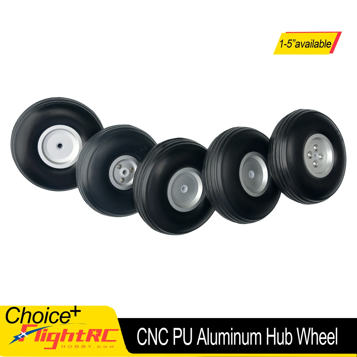 1PC moyeu en aluminium PU mousse roue train d'atterrissage pneu Dia 1/1.25/1.5/1.75/2/2.25/2.5/2.75/3/3.25/3.5/3.75/4/4.5/5 pouces pour avion RC