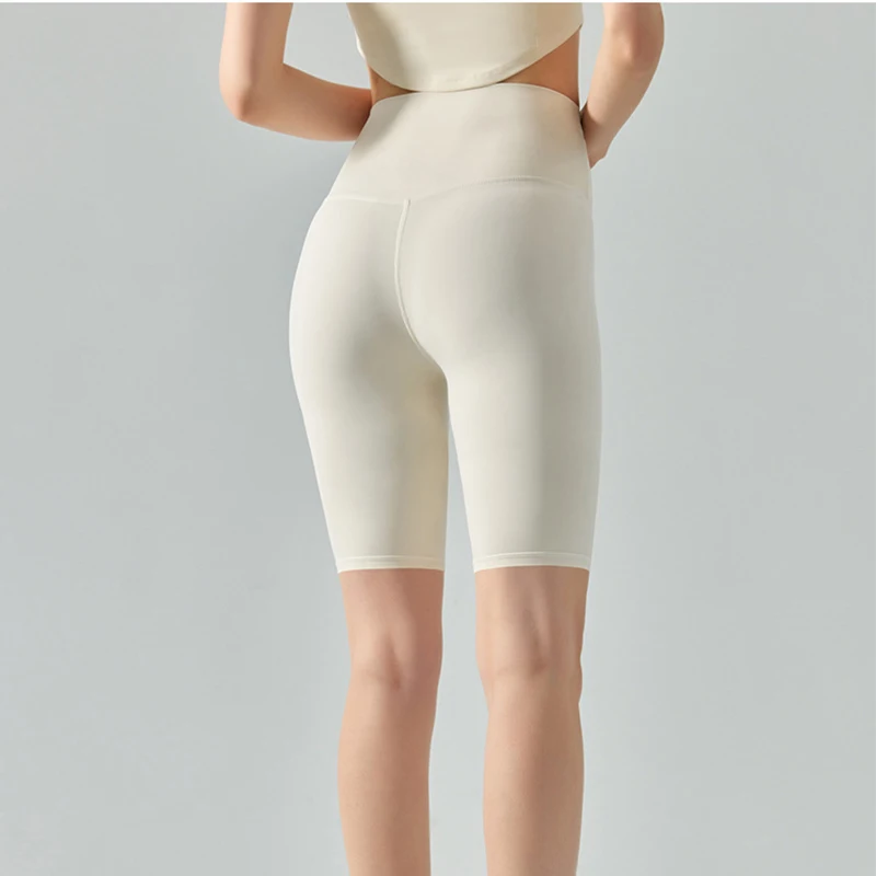 Summer Yoga Sports Shorts Women\'s Tight Cycling Shorts Naked Breathable Running Shorts High Waist Quick Dry Fitness Shorts