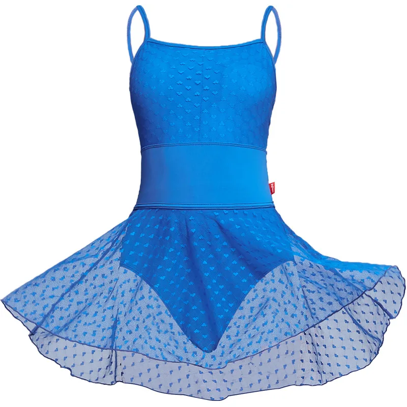 Menina ballet ginástica collant saia royalbule feminino ballet vestido de pano para meninas dança roupa de banho maiô dança