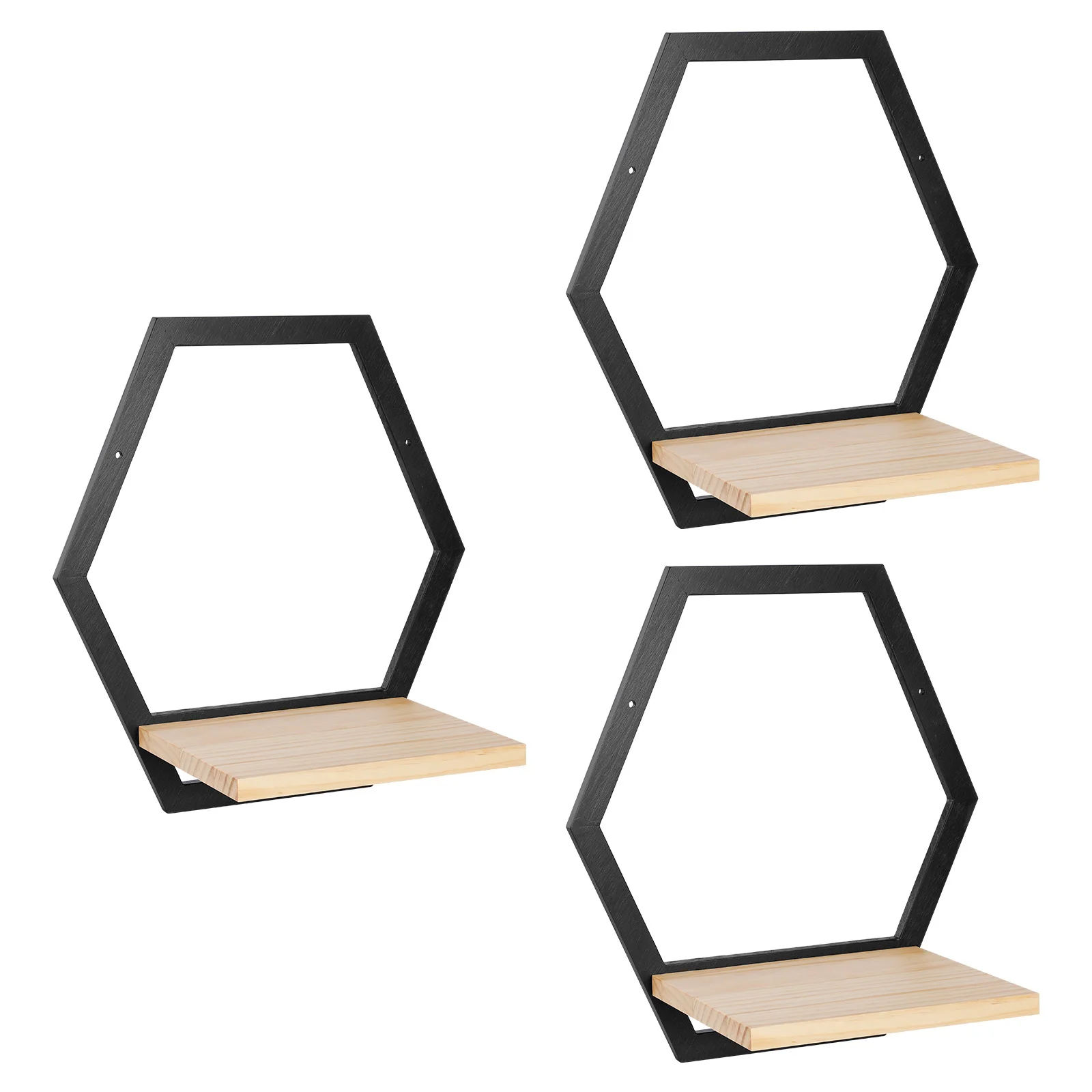 3 Pack Versatile Display Rack Multi Purpose Simple Wall Plant Stands Stylish Hanging Shelves for Living Room&Bedroom Decor