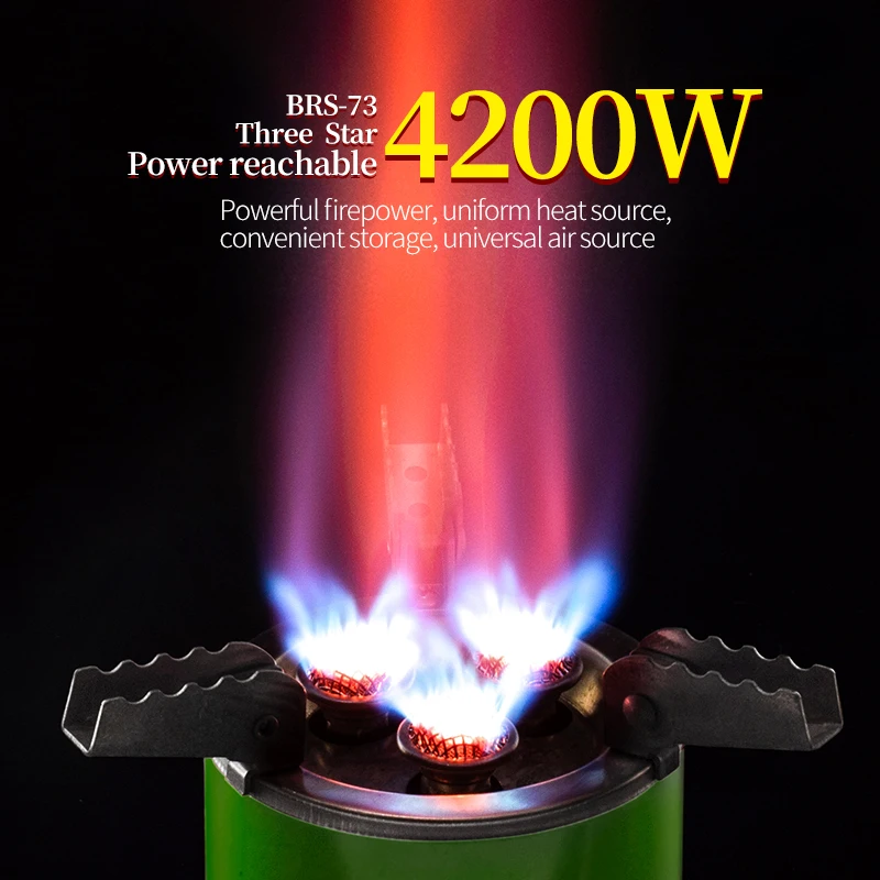 

2026 BRS-73 BRS-75 4200W 7000W Газовая плита для кемпинга, складная походная горелка для пикника, портативная туристическая плита для приготовления пищи