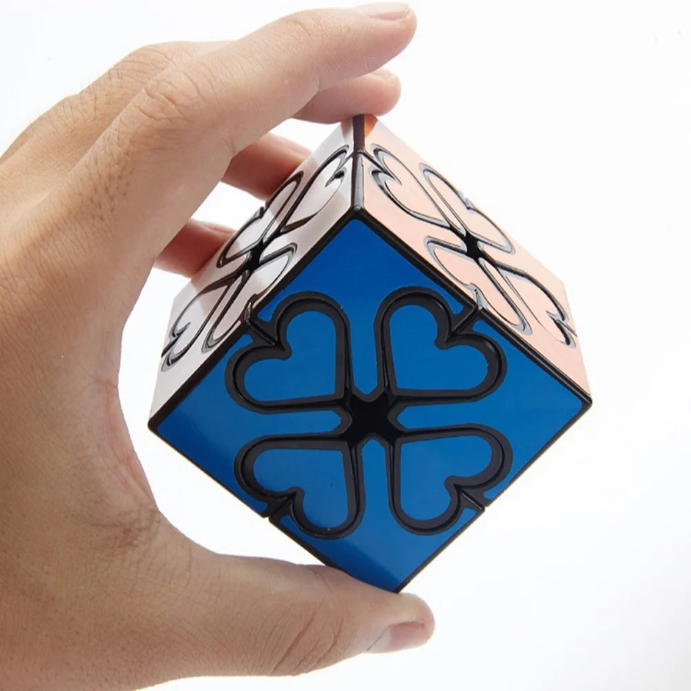 LanLan Gear heart Puzzle Magic Cube Lucky clover strange shape professional speed cube educational toy