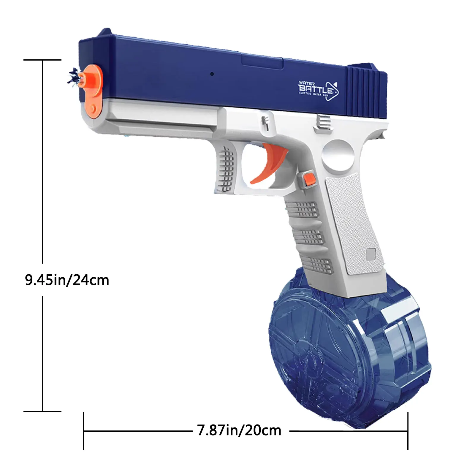 Unilabo Blaster d'eau électrique-pistolet jouet rechargeable, grand réservoir d'eau, fête à la piscine d'été, jeux de plein air, cadeau d'anniversaire