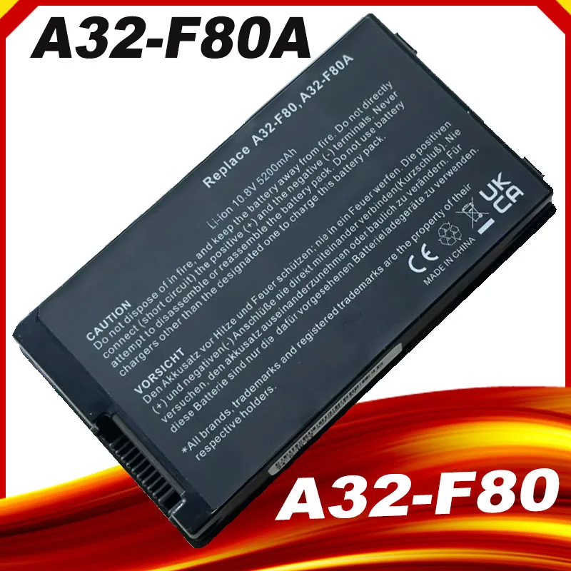 4400mAh A32-F80 F80A F80H Аккумулятор для ноутбука Asus F80CR F80S F81 F81E F81Se F83 F83Cr F83E F83S F83Se F83T F83V K41 N80 N81 X61