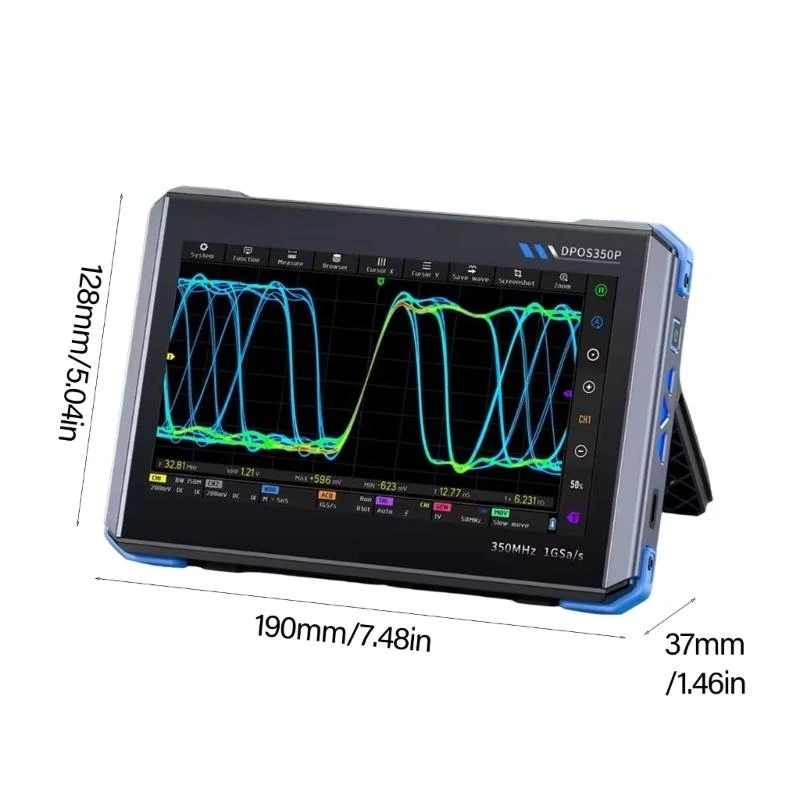 Easy Carry 4 in 1 Oscilloscope with Spectrum Analyzers & Speed waveforms Capabilities for Industrial Use