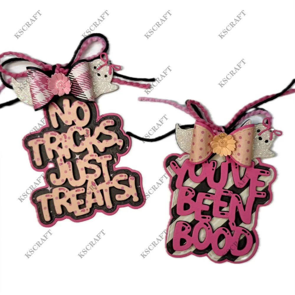 KSCRAFT Halloween Tags Cutting Dies Stencils for DIY Scrapbooking Decorative Embossing DIY Paper Cards - view 2