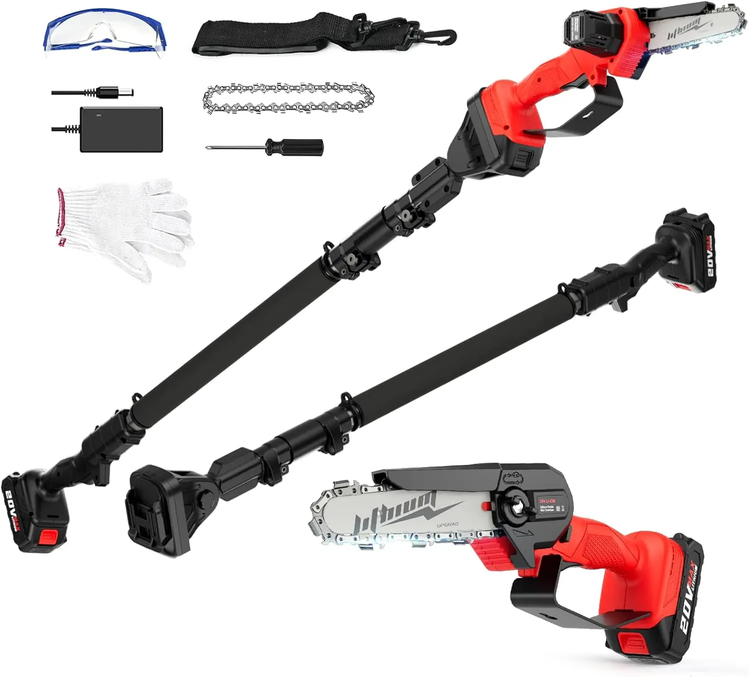 Cordless Pole Saw, 2-In-1 6