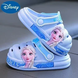 Disney Princess Frozen Elsa pantofola estiva per bambini sandali per bambini scarpe da giardino per ragazze pantofole antiscivolo impermeabili scarpe con foro