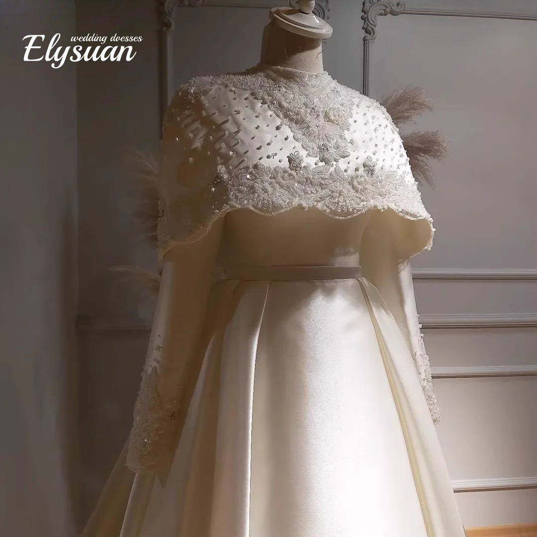 Personalize elegante uma linha vestido de noite feliz vestidos de baile para festa de luxo ocasião especial vestido mangas compridas