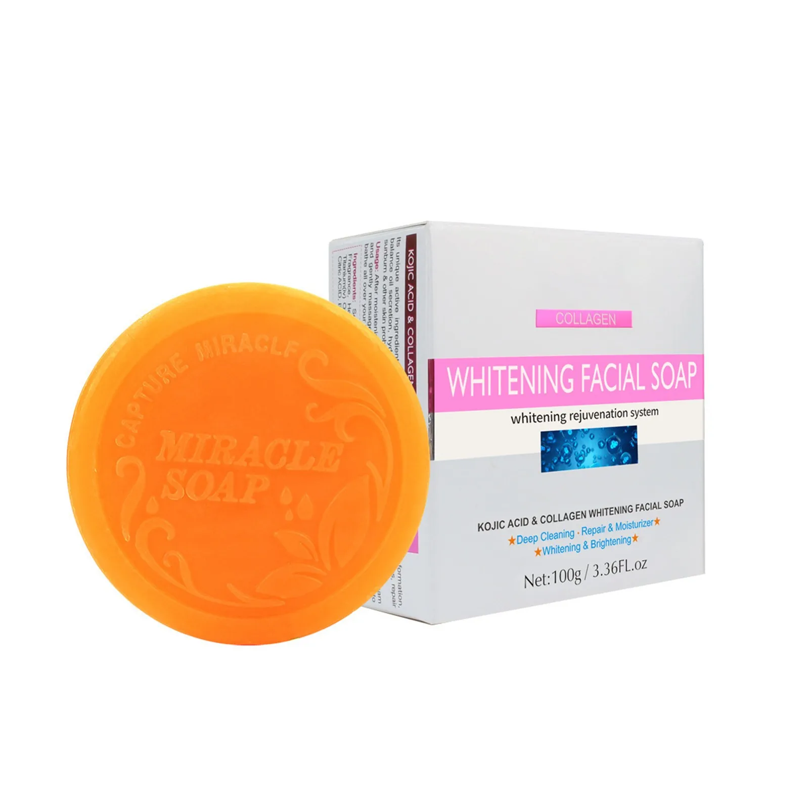 Skin Brightening Bar, Kojic Bar, Reduces Dark Spots, Hyperpigmentation And Other Types Of Skin Damage, 100g