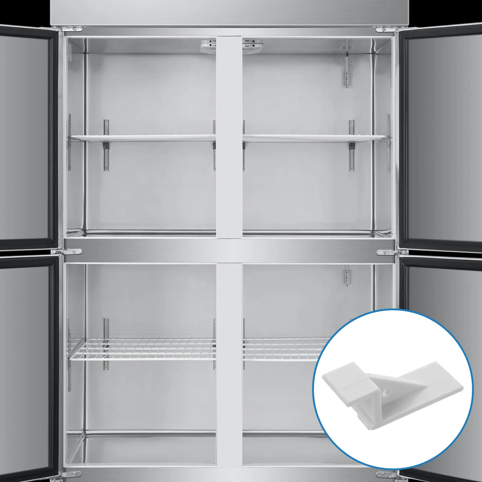 10Pcs Fridge Shelf Clip Plastic Freezer Door Latch Replacement Secure Seal Energy Efficient Refrigerator Accessory