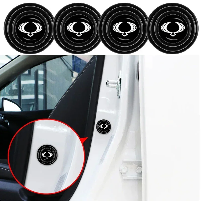 10Pc Car Logo Door Anti-Collision Silicone Pad Shock Accessories For SsangYong tivoli Actyon Turismo Rodius Rexton Korando Kyron