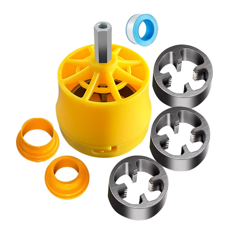 

Professional grade pipe threading tool set suitable for various plumbing applications designed to work seamlessly on pvc pipes