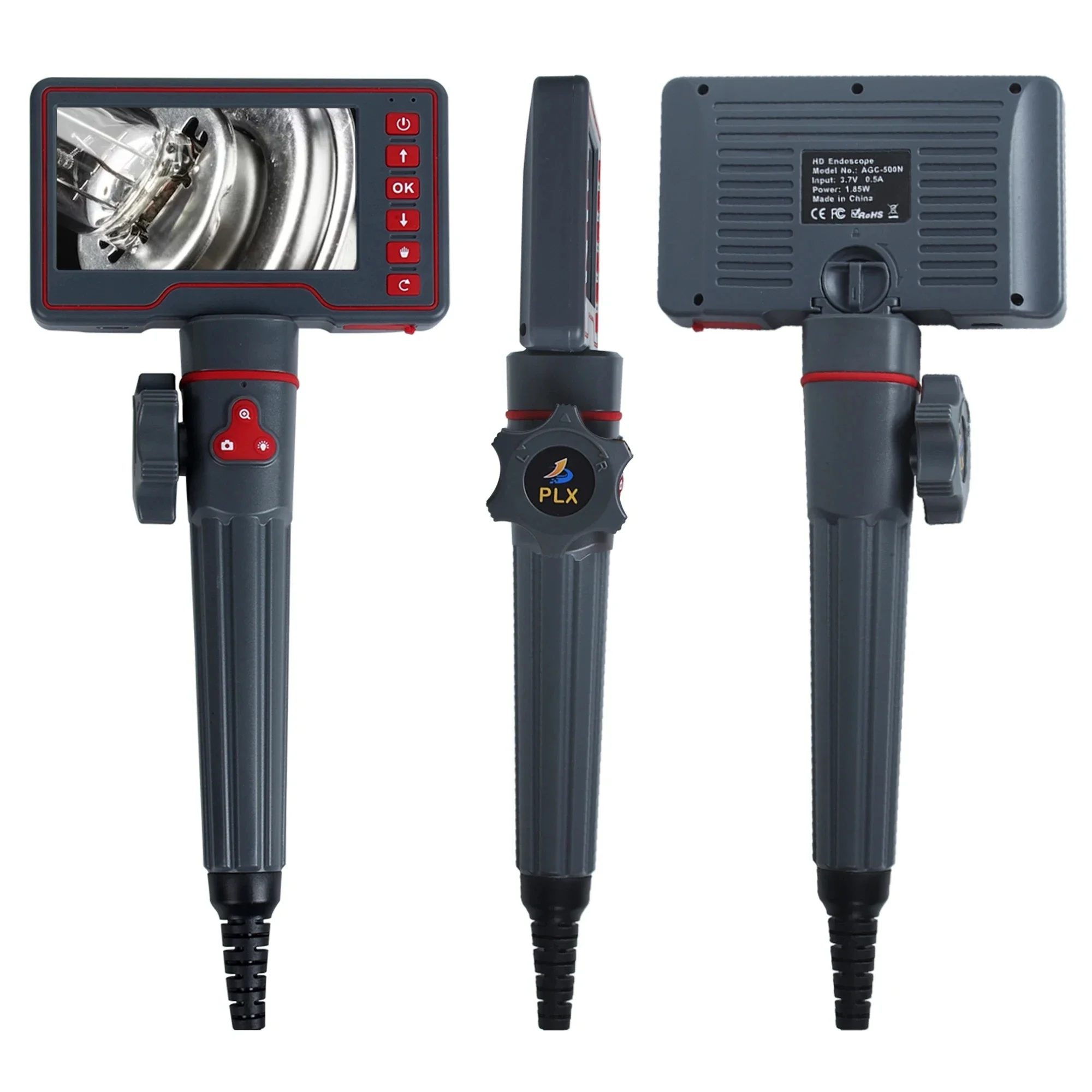 Articulating Inspection Camera 6mm & 8.5mm 3m 5m 2 Way 180 Degree Steering Industrial Endoscope 5\