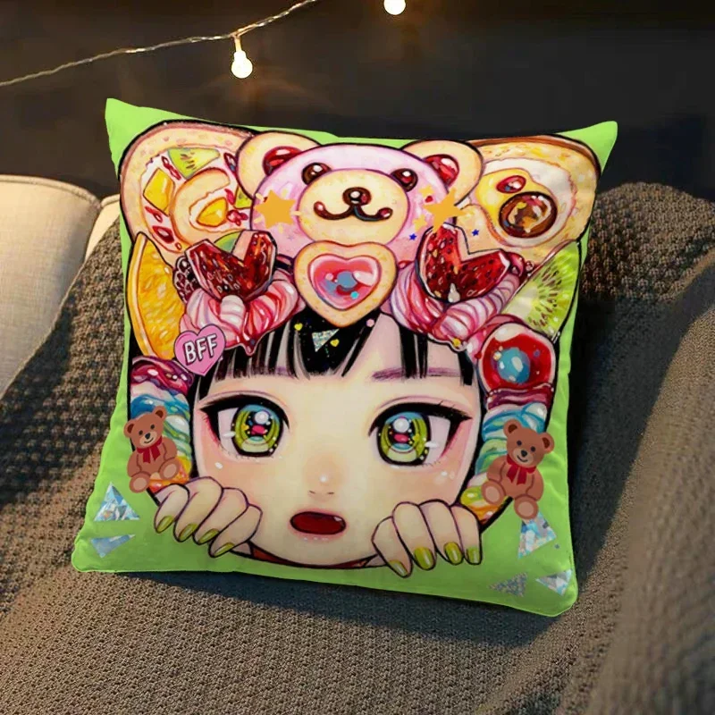 Anime Pillow Covers illustrator Chisato Tatumi Soft Cushion Cover Pillow Case Sofa Room Decor Dakimakura Pillowcase Wedding Gift