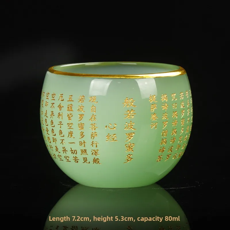 Coupelle à eau Bouddha en verre CZ, Mantra du Grand Compassion, Coupelle de prière, Coupelle de hommage pour la salle bouddhique, Coupelle d'offrande pour Bodhisattva