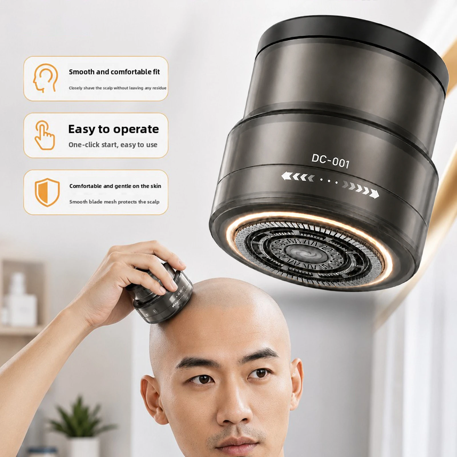 Men Head Shaver Electric Hair Cutting Machine Bald Shaving And Beard Trimmer Hair Clipper 2 In 1 Hair Beard Hair Styling Design