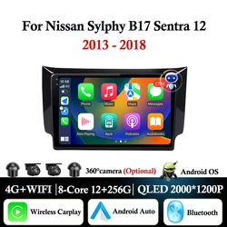 Android Auto For Nissan Sylphy B17 Sentra 12 2013 2014 2015 2016 2017 2018 Carplay Car Radio Multimedia Player BT DSP Stereo