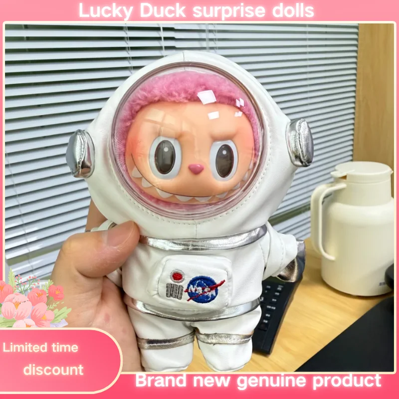 

Labubu Astronaut Doll Clothes Macaron Hanging Toy Vinyl Figure Replacement Outfit 17cm V1 V2 V3 Dolls Bag And Dolls Clothes