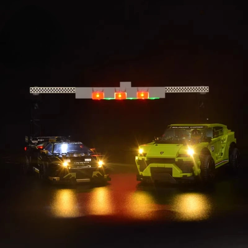 

Набор светодиодных фонарей подходит для LEGO Lamborghini Urus ST-X и Lamborghini Huracán Super Trofeo EVO 76899 (без строительных блоков)