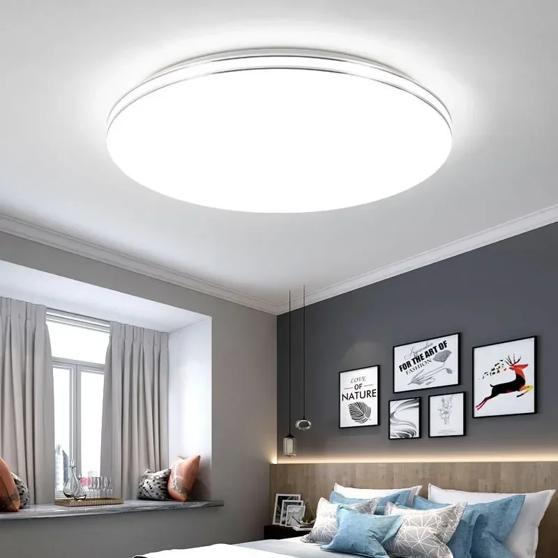 Plafonnier LED au design moderne, luminaire décoratif d'intérieur, idéal pour une chambre à coucher, un salon, une salle à manger, une cuisine ou un bureau