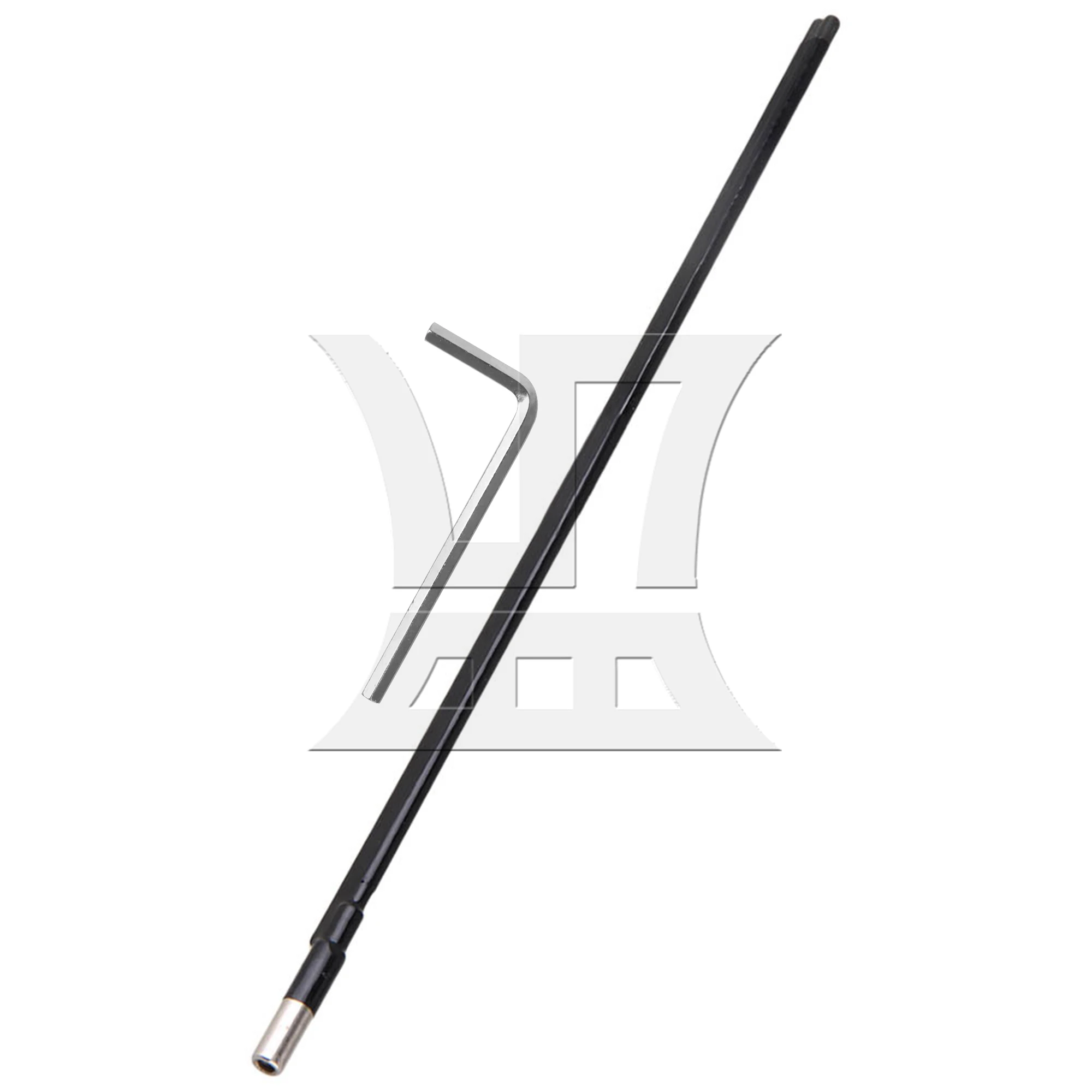 

Yibuy 380mm Double Type Adjustment 9mm Dia Guitar Neck Truss Rod Black Silver