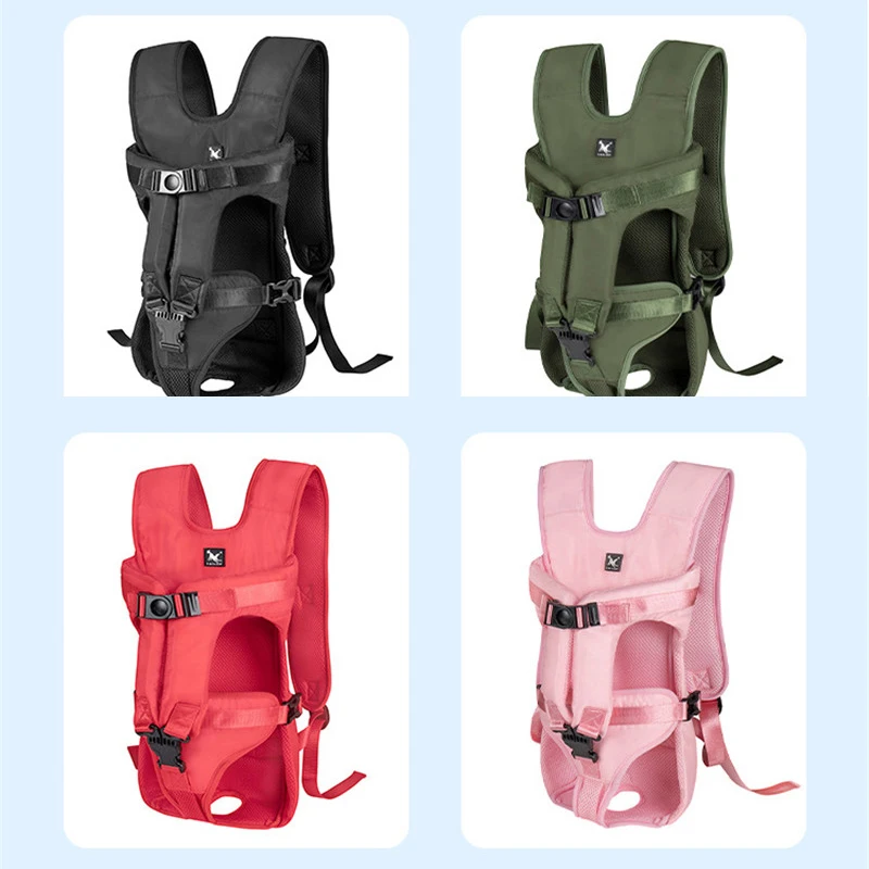 Portable Pet Dog Carrier Chest bag Outdoor Travel Pet Strap Shoulder Bag Front Leg Out Bag Adjustable Leagth Dog Strap Backpack