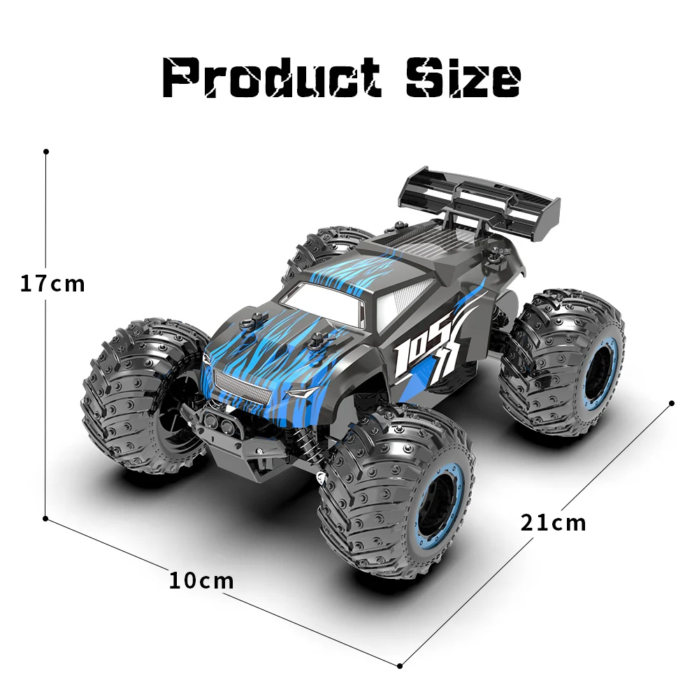 JJRC Q105 1:18 auto telecomandata ad alta velocità 2.4Ghz doppi motori Drive Climbing RC Off Road Drift Vehicle Cars LED Light Toy