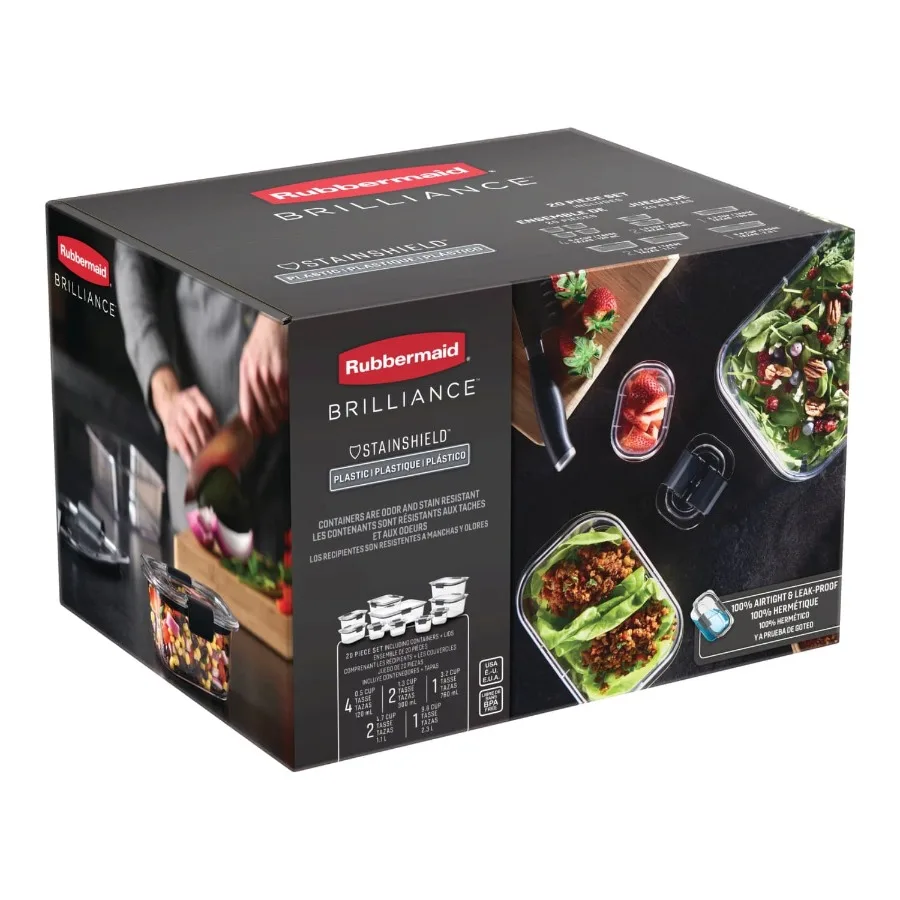 

Brilliance Food Storage Container Set 20 Piece