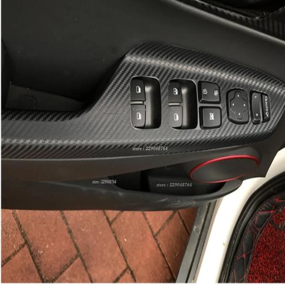 For Hyundai Kona Encino Kauai 2020 2019 2018 Interior Accessories Window Lift Switch Button Cover Trims Door Armrest Panel Frame