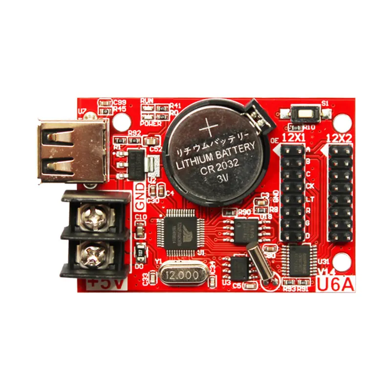 Imagem -02 - Única Cor Dupla Melhor Vendedor de Controlador Usb Huidu Hd-u6a Essencial para Display Led 50 Peças