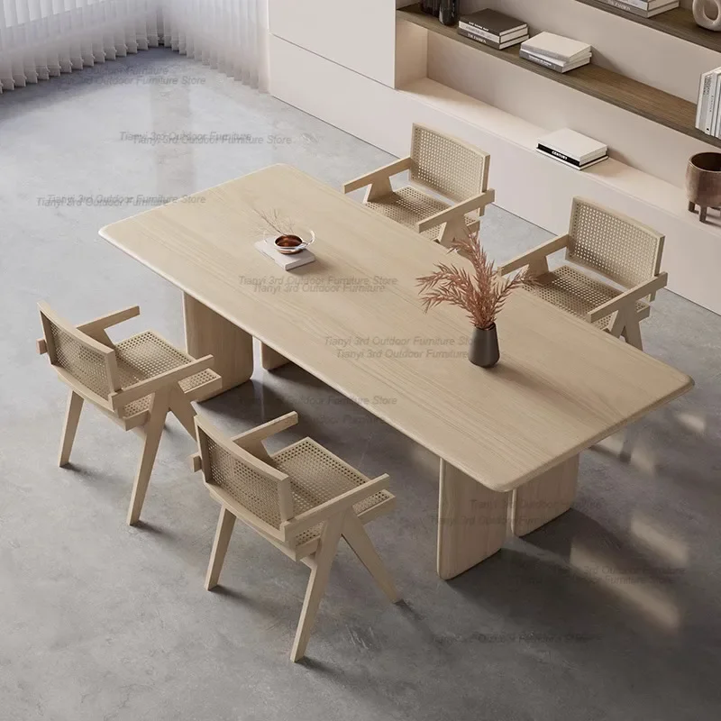 Nordic Modern Dining Tables Kitchen Office Wooden Coffee Dining Tables Living Room Dinette Home Furniture Tavolo Pranzo LLDT