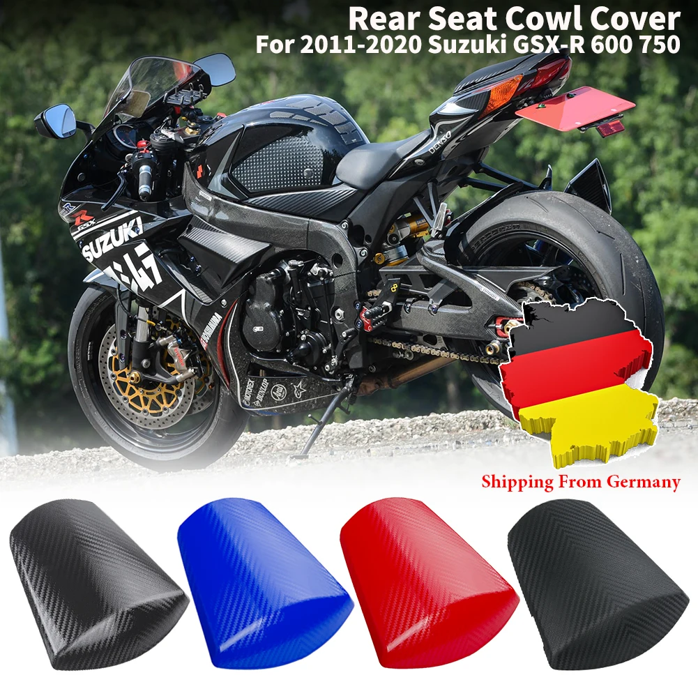 

GSXR600 Rear Passenger Seat Cowl for 2011-2024 Suzuki GSXR GSX-R 600 750 Motorcycle Carbon Pillion Solo Motor Fairing Tail Cover