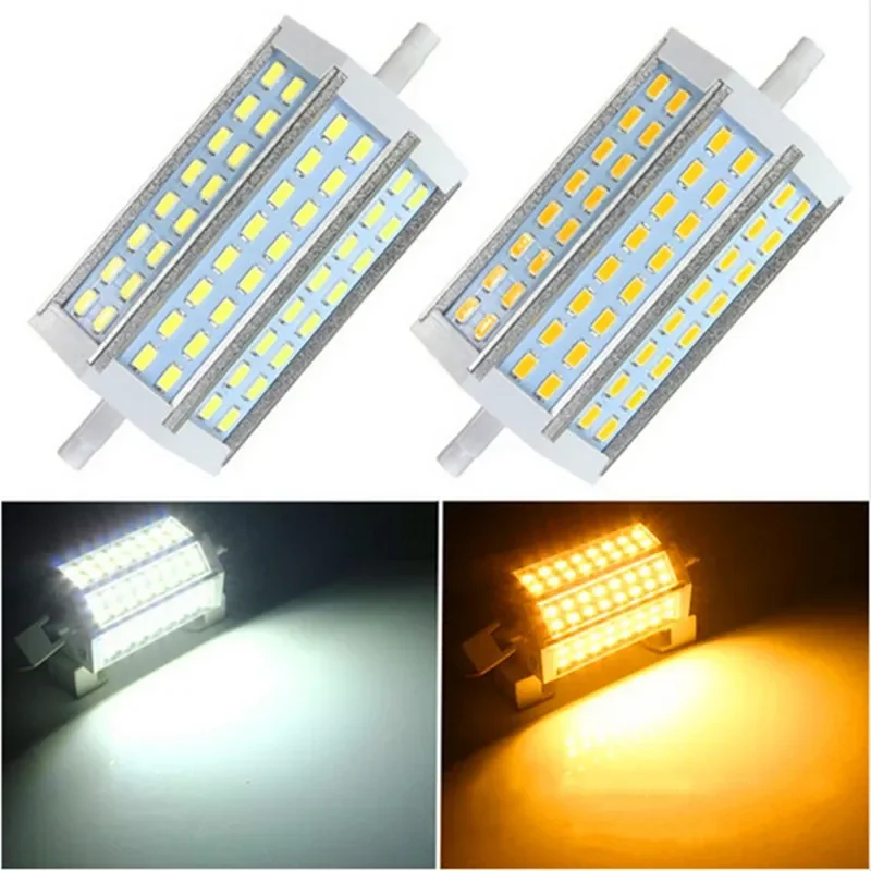 

Pop High Lumen 15W 20W 25W R7S Lamp 24 48pcs SMD5730 LED R7S Light Lamp Warm White/Cold White AC85-265V Replace Halogen Flood La